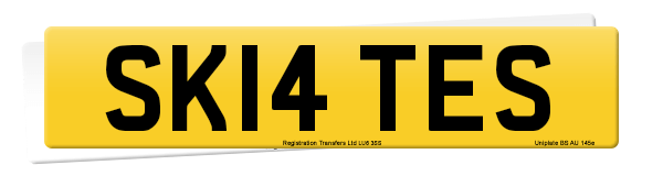 Registration number SK14 TES